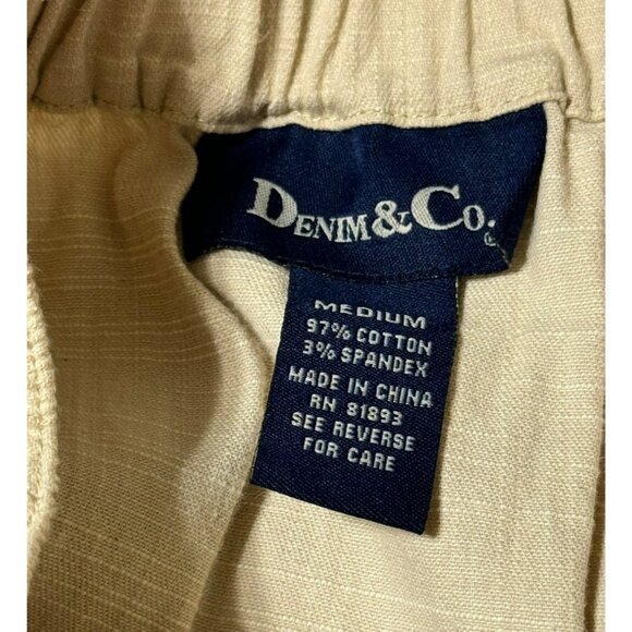 Denim & Co. Beige Tiered Maxi Skirt Medium Lagenlook Modest - Picture 4 of 5